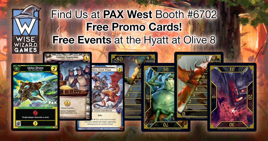 Wise Wizard Games is Heading West – PAX West! Sept 1-4 in Seattle